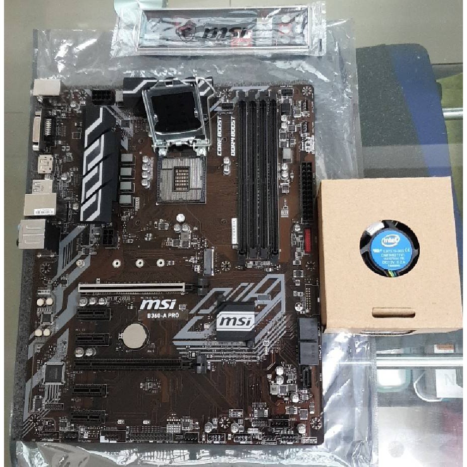 I5 8500 Msi 60 A Pro 附風扇檔板cpu套裝機拆下無保mb保固至21 2 蝦皮購物