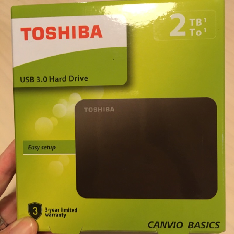 Toshiba 東芝 Canvio Basics 黑靚潮lll 2TB 2T 2.5吋行動硬碟