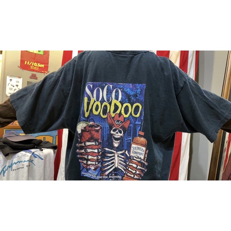 90s SoCo Voodoo黑色滾筒t 古著 二手選物 Vintage