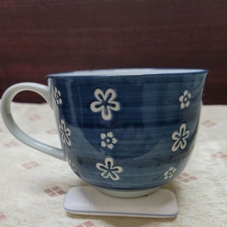 松村窯 日式 陶瓷大碗杯 馬克杯 適合泡麥片 辦公室 450ml 二手品