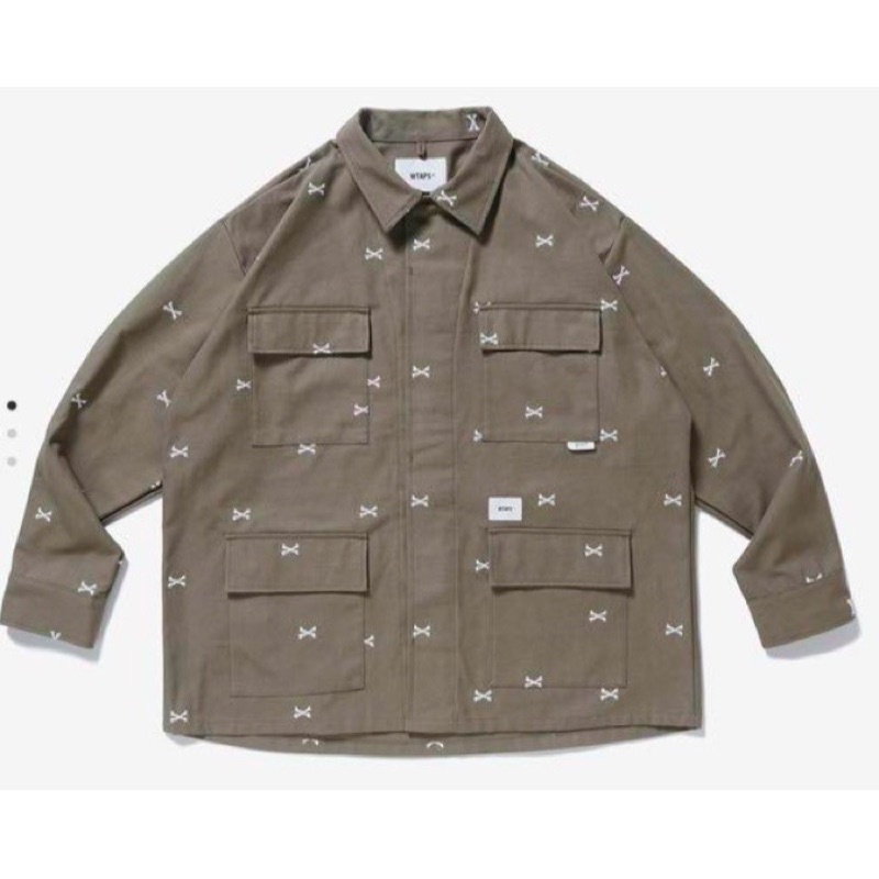 WTAPS 22SS JUNGLE 01 LS / COTTON.OXFORD 骨頭 骨柄 刺繡 四袋 軍襯