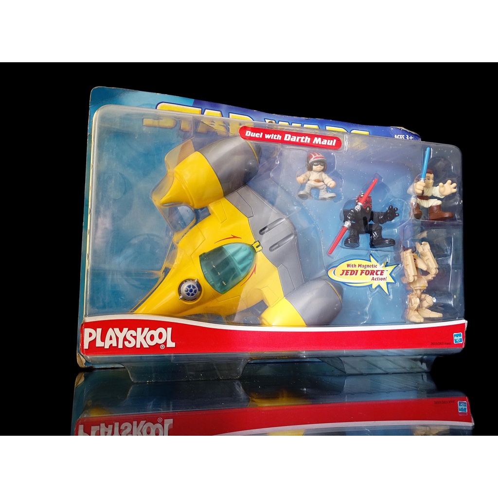 1-2FW 櫃 ： 2002年 NABOO STARFIGHTER 安納金 那卜戰機 PLAYSKOOL DUEL　富貴