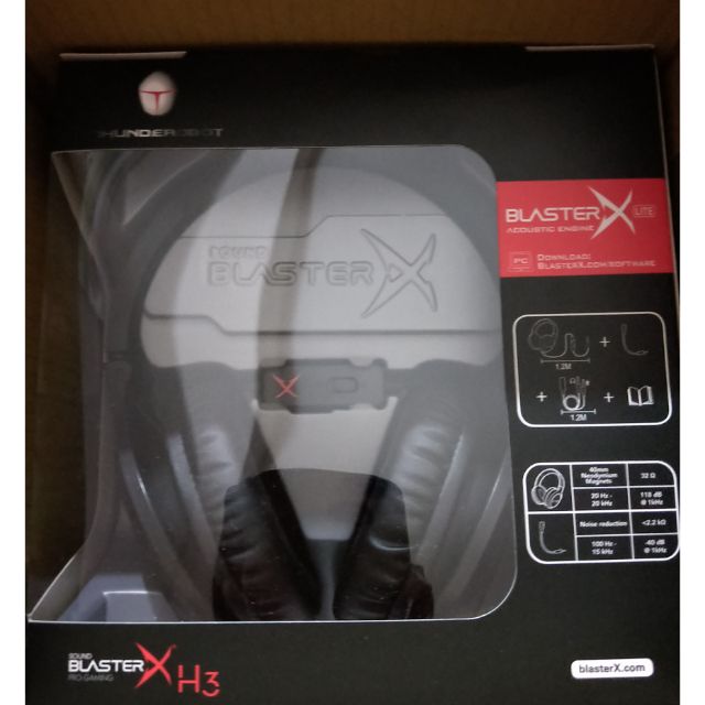 全新 Creative創新未來 BlasterX H3耳罩頭戴式 耳機麥可風 （電競遊戲耳機）全新特價800