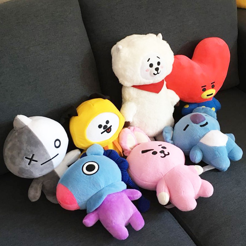 BTS公仔💗金泰亨 tata田柾國 BT21防彈少年團公仔 玩偶毛絨玩具 小娃娃 毛絨玩具