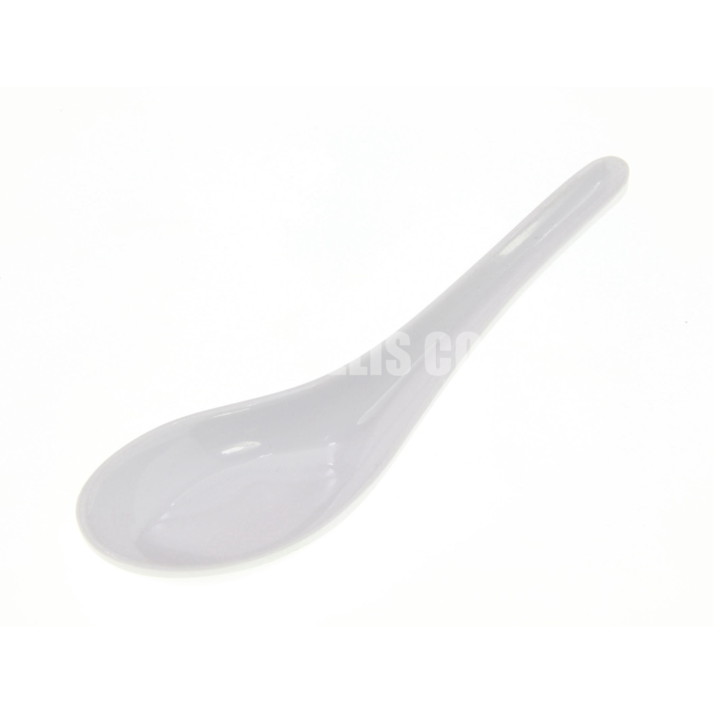 【南陽貿易】美耐皿 磁白 白色 湯匙 No.101 湯勺