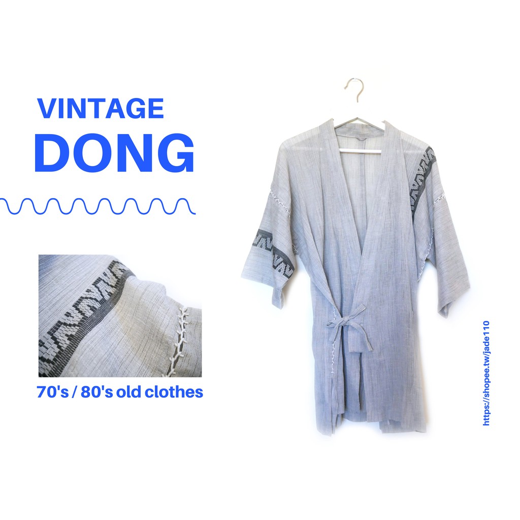 | 咚 咚 Vintage |日本古著-| 鳥語|短袖甚平、浴衣、和服