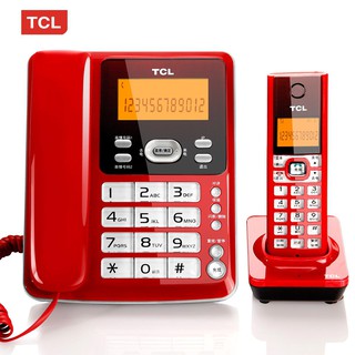 熱賣款TCL電話機家用座機子母機無繩電話無線電話有繩固話D61