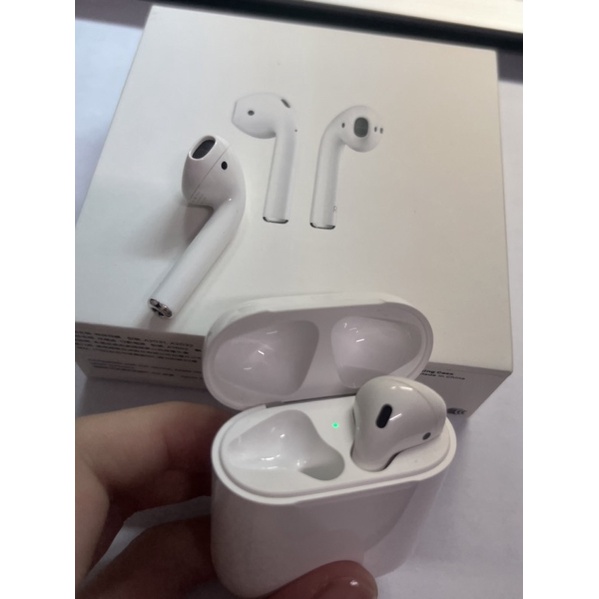 airpods2代 右耳+充電盒+三眼怪保護殼+原廠盒 二手 九成新