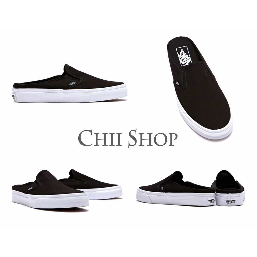 【CHII】韓國代購 Vans Classic Slip on Mule 穆勒鞋 棋盤格 格紋 黑 白 紅白 黑白