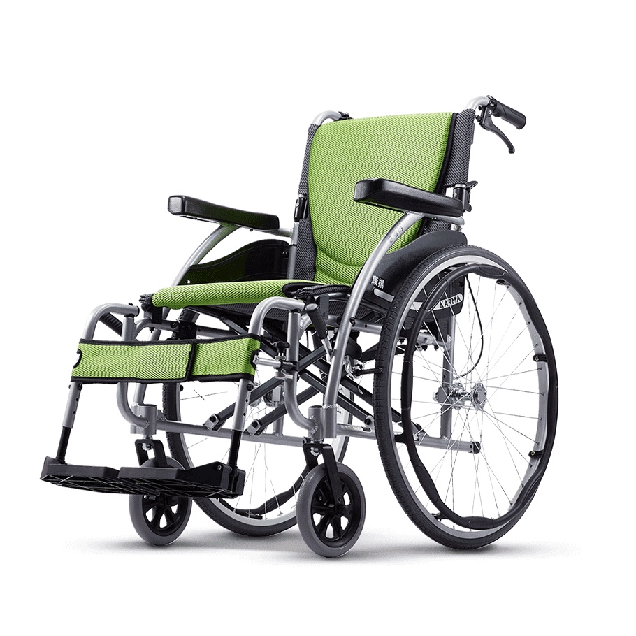 KARMA康揚鋁合金輪椅(大輪)舒弧115(超值好禮二選一)