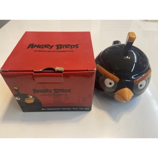 出清Angry Birds 憤怒鳥造型 馬克杯 附蓋 陶瓷杯