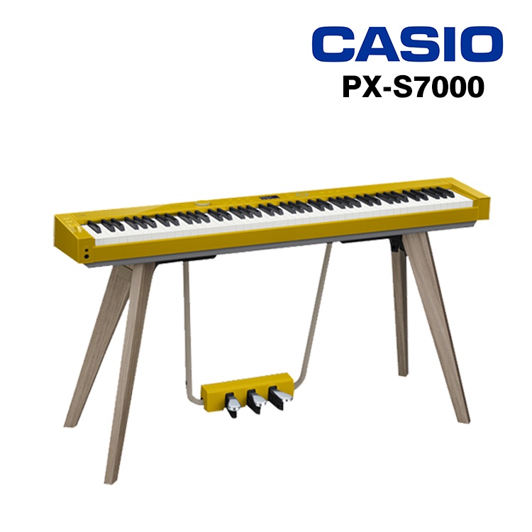 CASIO PX-S7000 88鍵 芥黃色 數位鋼琴 便攜式 電鋼琴 含三踏板 腳架 小叮噹的店