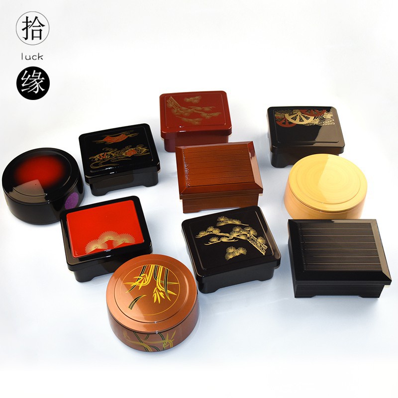 優品 日本料理 日式鰻魚盒壽司飯盒帶蓋點心便當盒竹葉鼓形桶商務套餐料理盒面碗 日式料理用品
