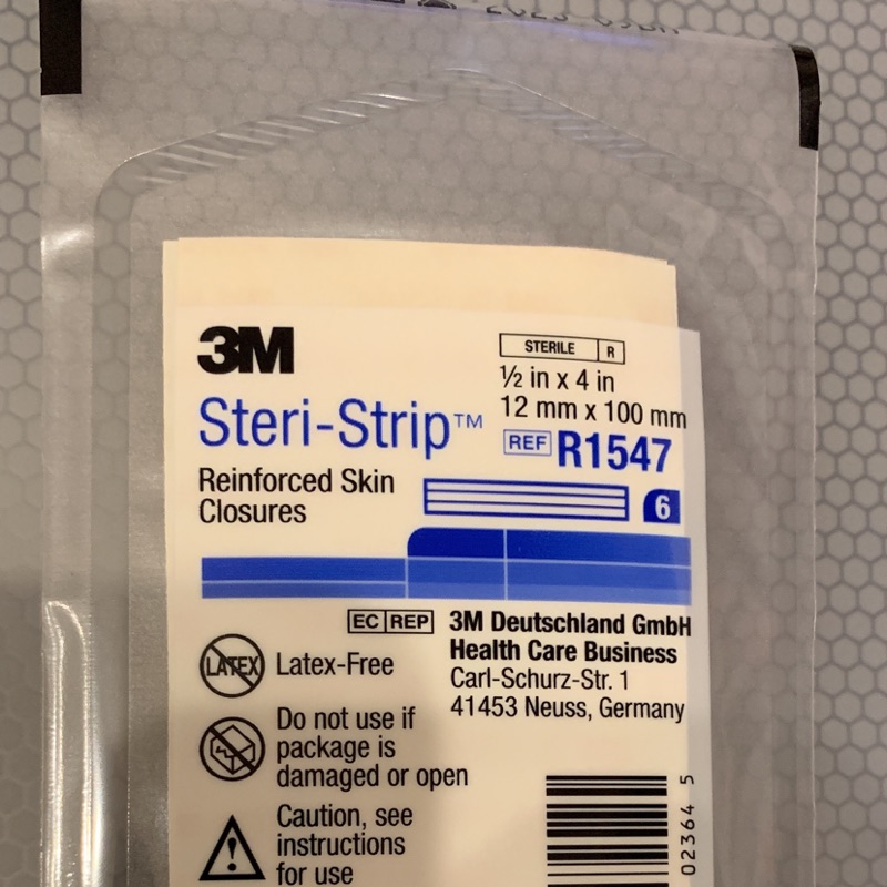 3M Steri-Strip(R1547)中傷口專用美容/免縫/膚色 膠帶/膠貼 剖腹產