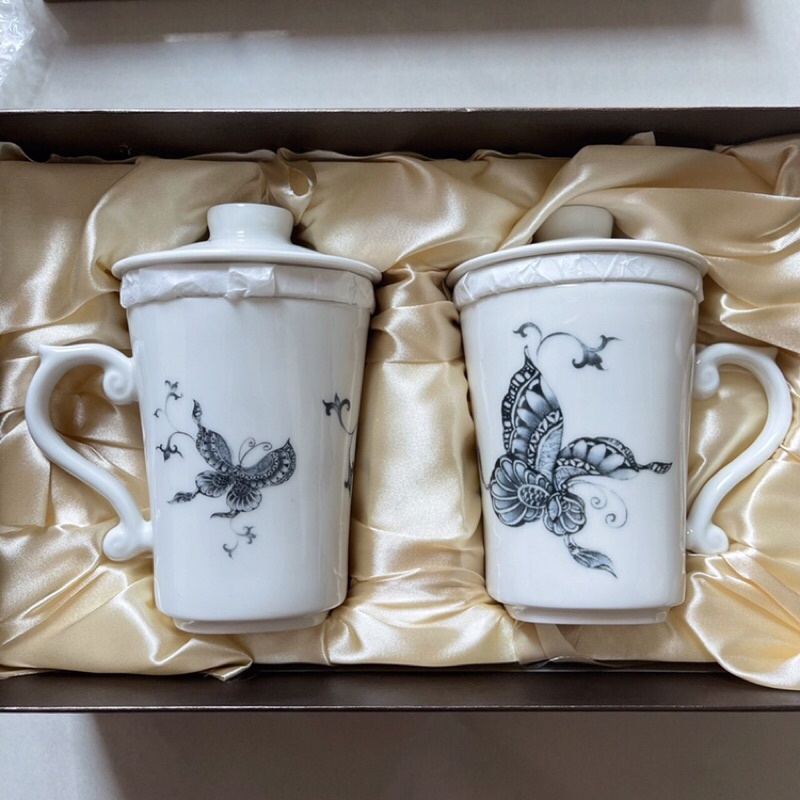 (臺華窯/台華窯) 杯子 茶杯 馬克杯 壽險 50週年 生日禮物 交換禮物 名產 伴手禮 鶯歌 陶瓷 工藝 動物 蝴蝶