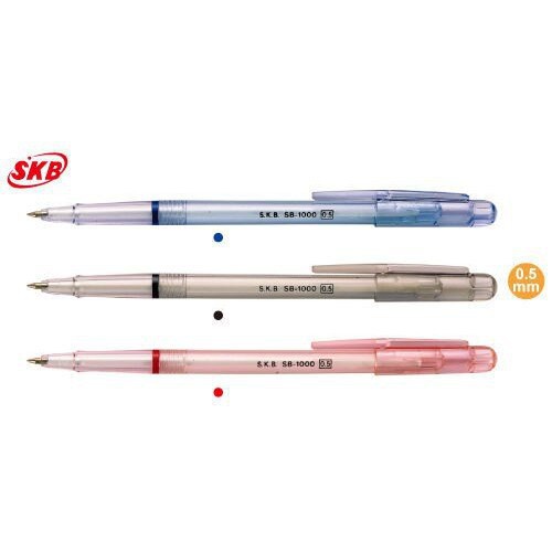 Skb Sb 1000 原子筆中油筆0 5mm 1000 秘書筆芯原書原子筆替芯0 5mm 2支入 包 蝦皮購物