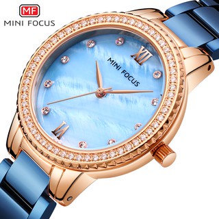 女士手錶 MINI FOCUS 頂級奢華文胸女士手錶 Relogio Feminino 石英手錶女士禮物