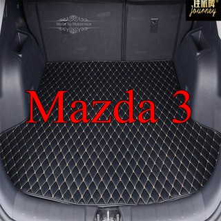 （現貨）適用馬自達3 後車廂墊 Mazda 3汽車皮革後行廂墊 Mazda3 後车厢垫 Axela 防水墊