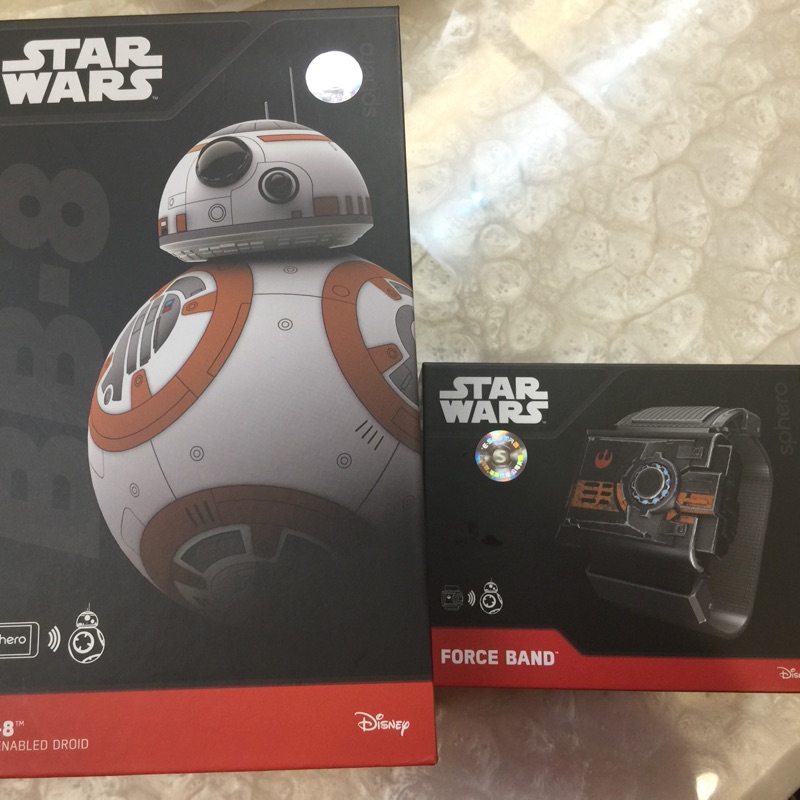 Sphero 星全新 際大戰BB-8智能遙控機器人+forcebad 原力手環