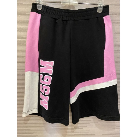 *漢森精品服飾*正品 MSGM LOGO 休閒 短褲 意大利製~ 女孩款14Y=現貨25～28腰