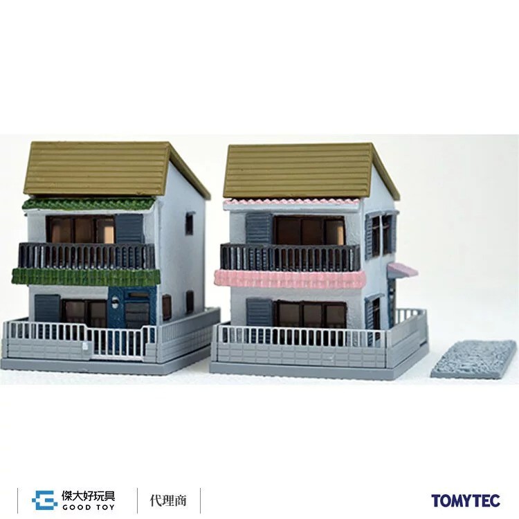 TOMYTEC 292425 建物 040-4 建售城市住宅 A4 (殖民風屋頂) (2建物)