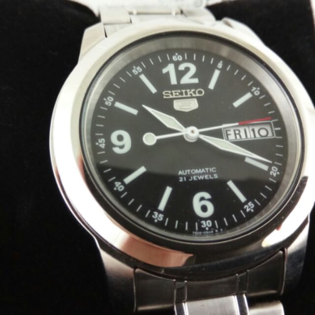 全新收藏品 精工5號盾牌 SEIKO 野戰機械錶 再贈原廠帆布錶帶一只