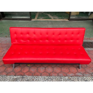 【全國二手傢具】*新品*時尚紅 加厚款皮革沙發床/沙發椅/皮沙發/雙人沙發/客廳沙發/二人沙發/套房沙發/客廳傢俱