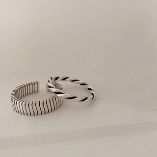 現貨∿ minimalist ∿ 直線紋 & 扭轉麻花 戒指 戒指 簡約 流線 銀飾 藝術 時髦 歐美 韓系 質感