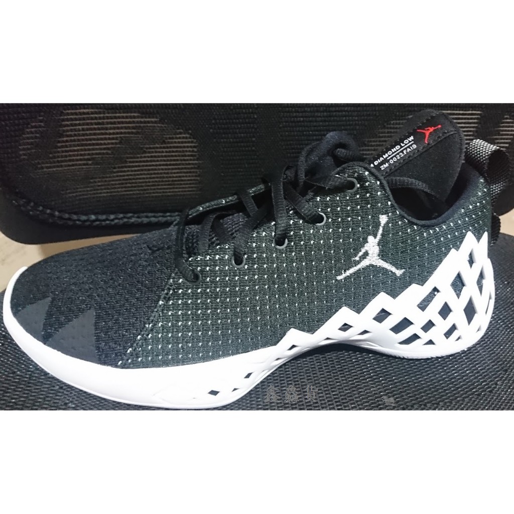 2019 七月 AIR JORDAN DIAMOND LOW 飛人 喬丹 籃球鞋 黑白 CI1207-001