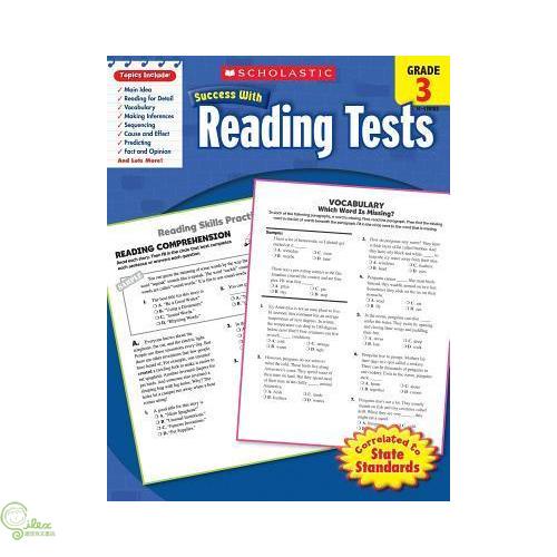 Scholastic Success With Reading Tests, Grade 3