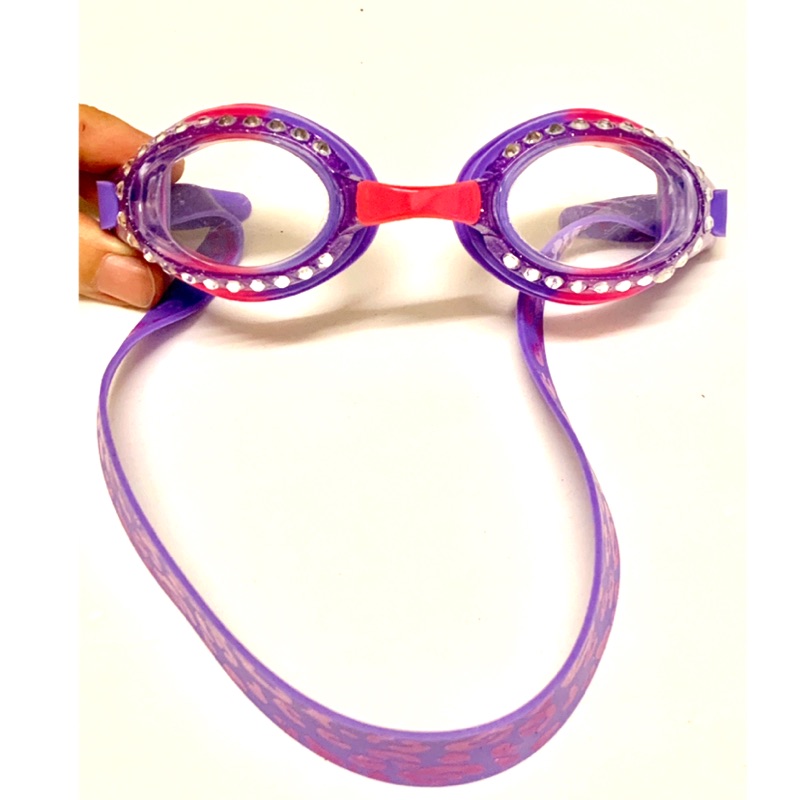 Bling2o 美國 造型 兒童泳鏡 紫色豹紋