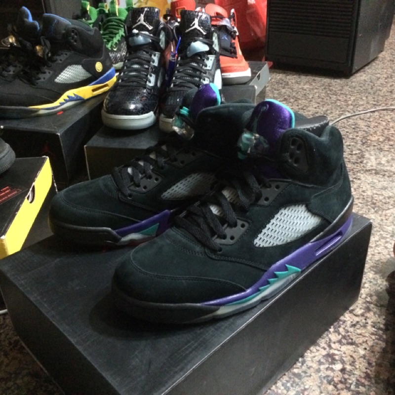 可議價 Nike air Jordan 5 Grape Aj5 黑葡萄