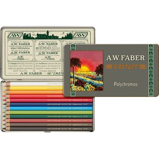 輝柏 FABER Polychromos 111年紀念油性色鉛筆 12色 正常版 短版