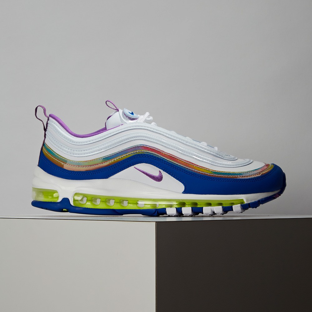 Nike Air Max 97 QS 男鞋 白藍綠 復活節 氣墊 慢跑 休閒鞋 CJ0591-100