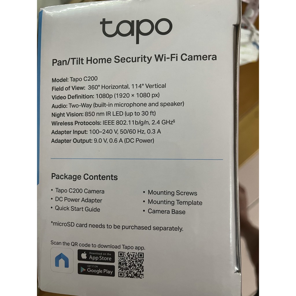 TP-LINK Tapo C200 wifi可旋轉網路攝影機 IPCAM