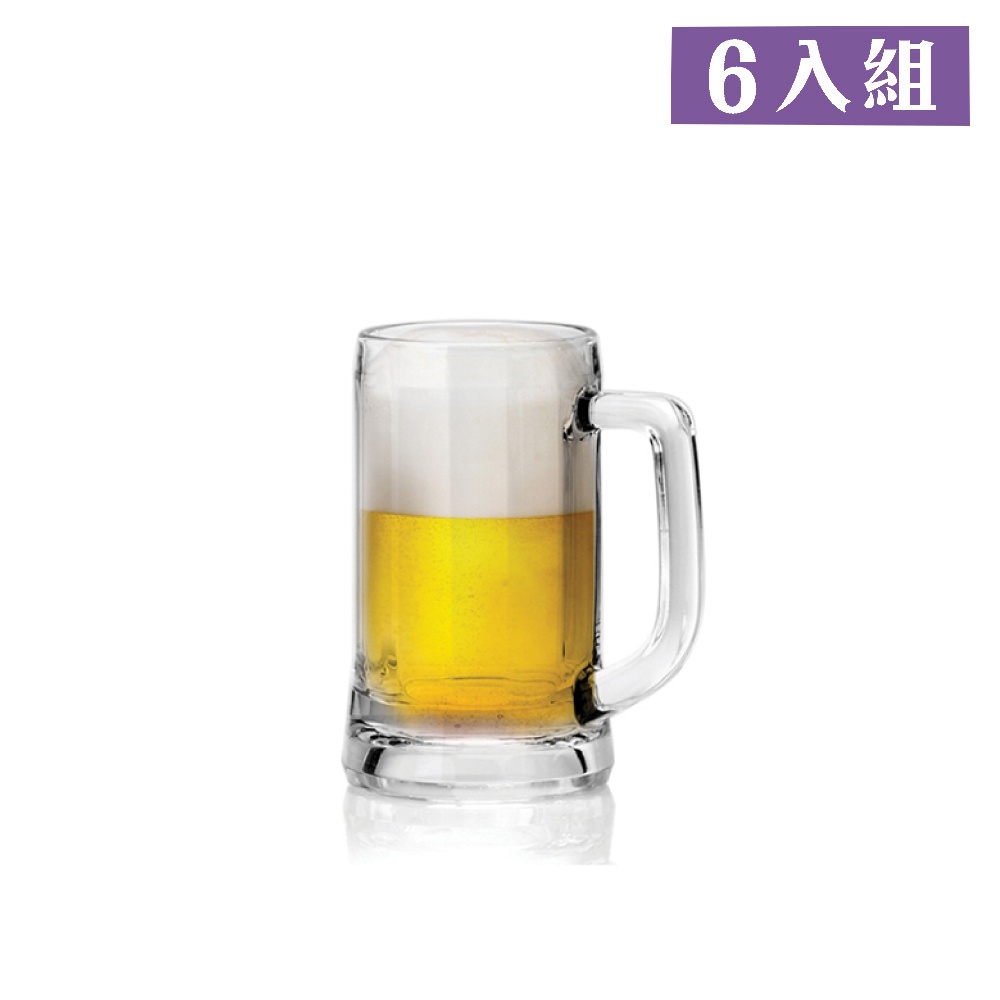 【Ocean】慕尼黑附柄啤酒杯(小)-355ml-6入《拾光玻璃》