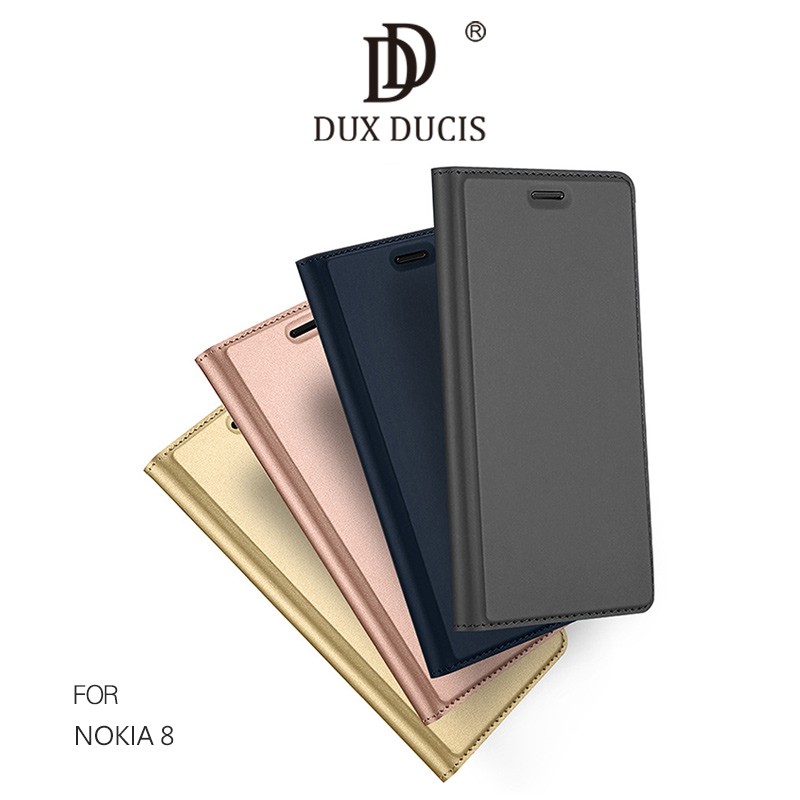 DUX DUCIS NOKIA 8 SKIN Pro 皮套 可立 插卡 側翻皮套 保護套 手機套