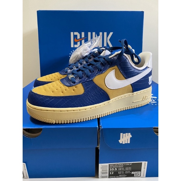 【𝗜𝗡𝗦𝗜𝗚𝗛𝗧_𝟵𝟰】Undefeated x Nike Air force 1 藍黃鱷魚壓紋