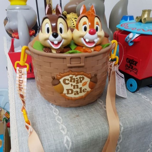 日本東京迪士尼爆米花桶花栗鼠奇奇蒂蒂