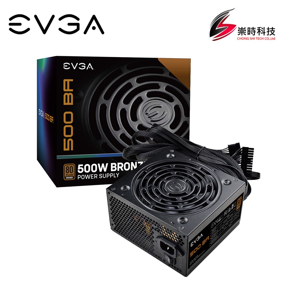 EVGA 艾維克  500W 80 PLUS 銅牌 電源供應器 (500 BA)