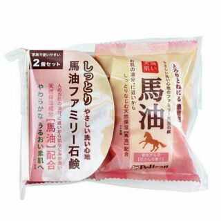 日本馬油洗顏石鹼皂2入