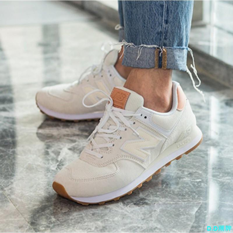 New Balance ML574 紐巴倫米白色情侶復古休閒鞋跑步鞋慢跑鞋ML574TYD | 蝦皮購物