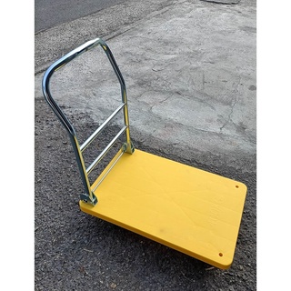 載重400公斤! 可折疊 大型 塑鋼推車 50*80公分 塑鋼 摺疊 手推車 板車 推車 折疊推車 全效輪 臺灣 4吋輪