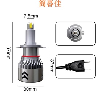 【簡暮佳】【】8面超亮發光CSP晶片LED H7 H11 H1 9005 9006 HB3 HB4 汽車大燈燈泡