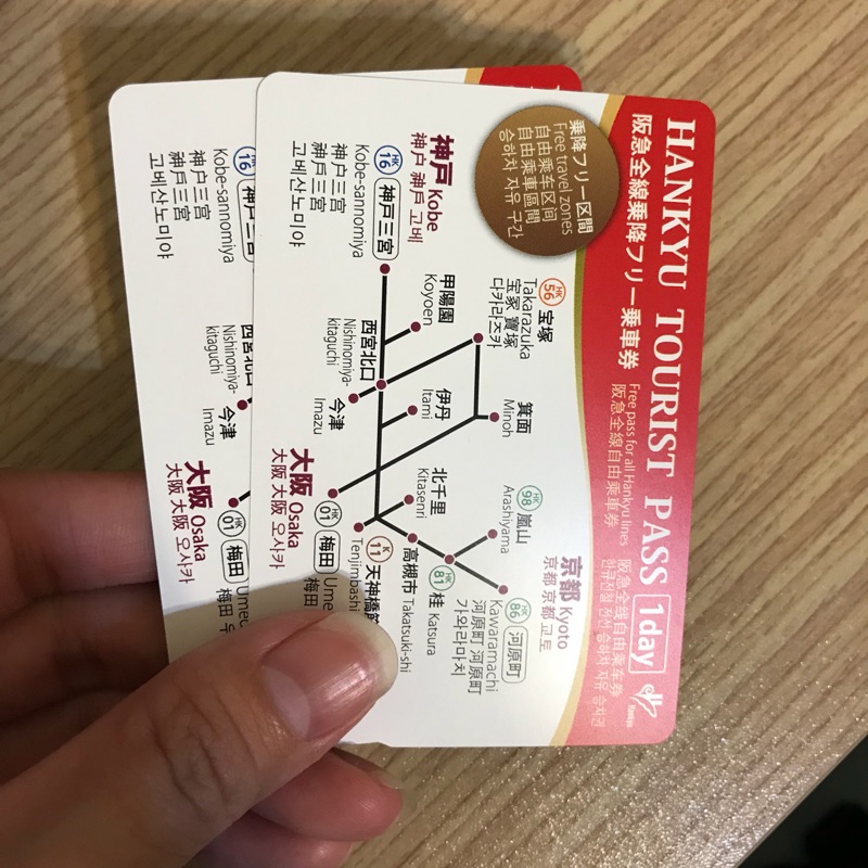 關西地區 阪急一日券