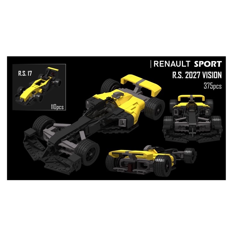 [ANDY] LEGO 樂高 零件包  RENAULT R.S. 2027 賽車 零件包 贈送R.S. 17小台