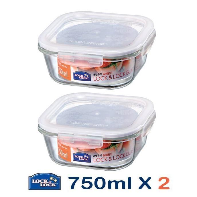 樂扣樂扣 LOCK & LOCK 第三代耐熱玻璃保鮮盒 750ml LLG224