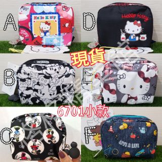 Lesportsac ❤kitty❤米奇米妮❤Line 全新現貨化妝包小款（6701）