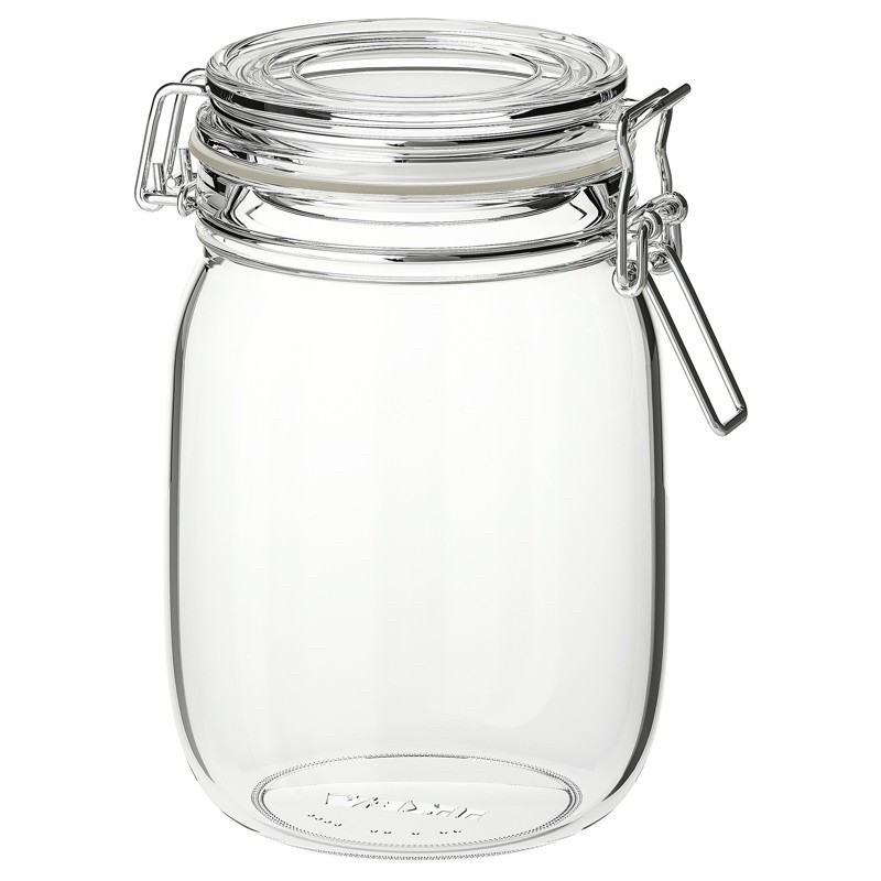 IKEA密封罐 玻璃罐 咖啡罐 1公升｜二手