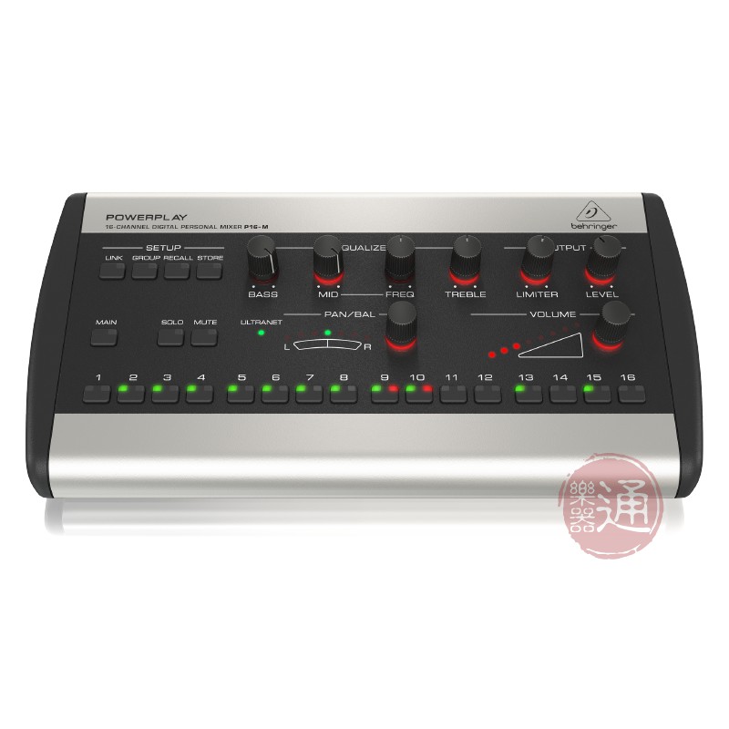 Behringer / P16-M 16軌 數位監聽個人混音模組【樂器通】